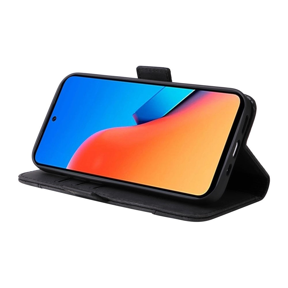BETOPNICE 001 For Xiaomi Redmi 12 4G Shockproof Smartphone Cover PU Leather Stand Wallet Phone Case