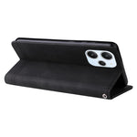 For Xiaomi Redmi 12 4G Leather Wallet Cases Skin Touch Phone Cover Stand with Strap