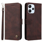 For Xiaomi Redmi 12 4G Leather Wallet Cases Skin Touch Phone Cover Stand with Strap
