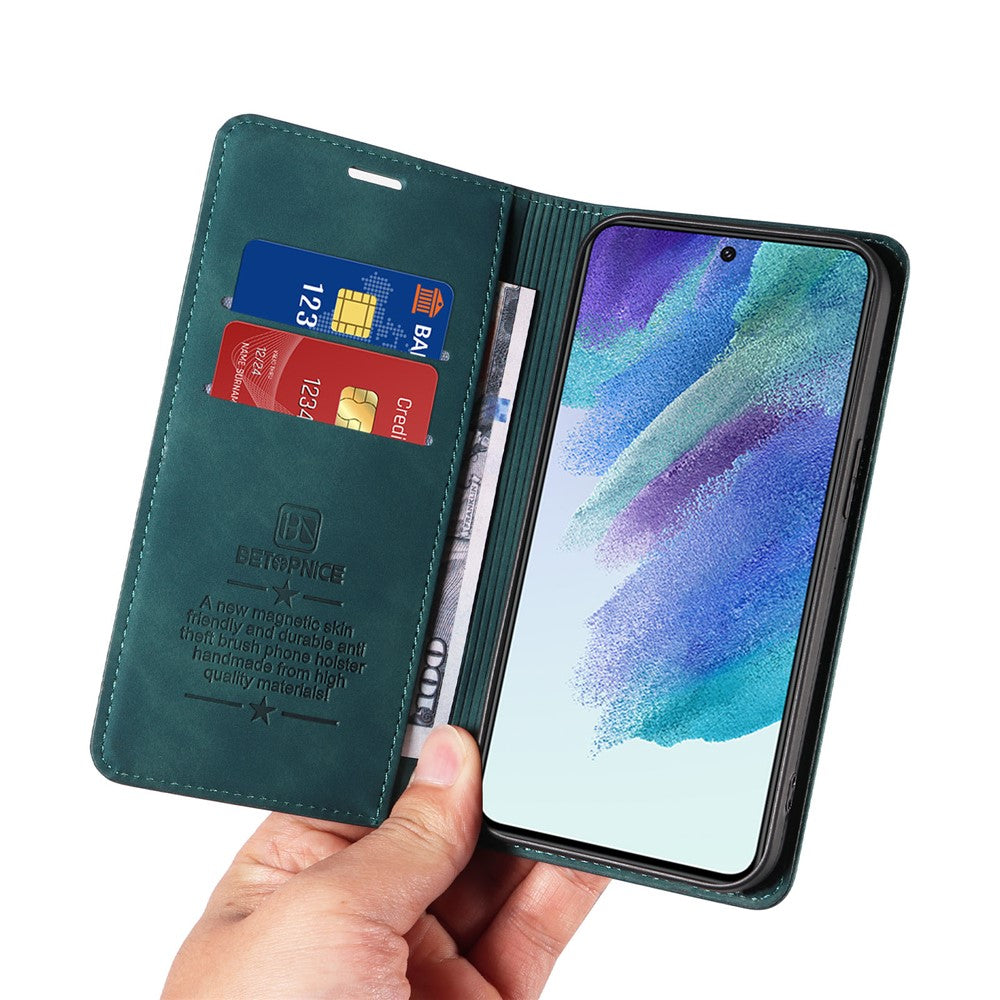 BETOPNICE 003 For Samsung Galaxy A52 4G / A52s 5G / A52 5G RFID Blocking Flip Cover Wallet PU Leather Stand Phone Case Shell