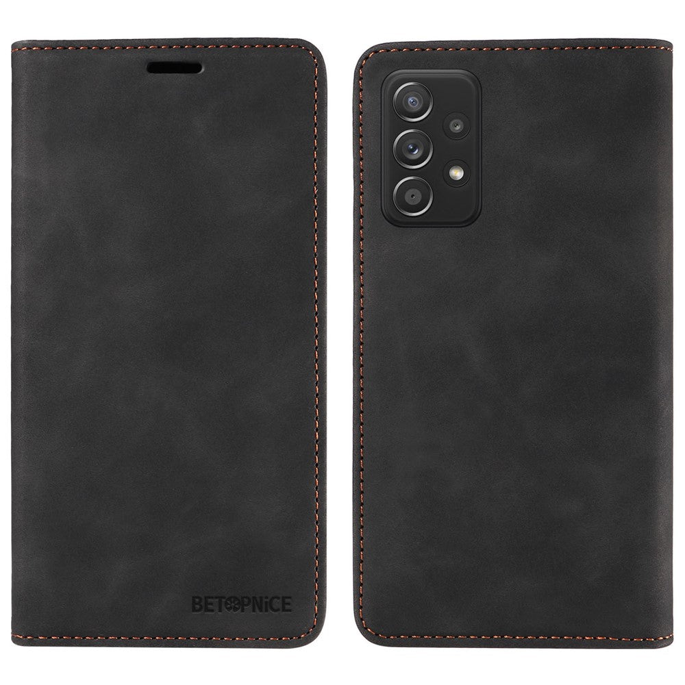 BETOPNICE 003 For Samsung Galaxy A52 4G / A52s 5G / A52 5G RFID Blocking Flip Cover Wallet PU Leather Stand Phone Case Shell