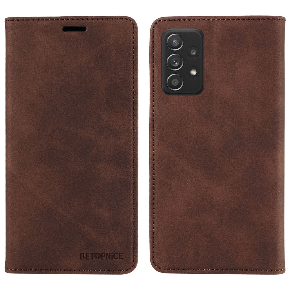 BETOPNICE 003 For Samsung Galaxy A52 4G / A52s 5G / A52 5G RFID Blocking Flip Cover Wallet PU Leather Stand Phone Case Shell