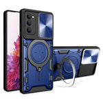 Stativcover til Samsung Galaxy S20 FE / S20 FE 5G / S20 FE 2022 / S20 Lite, mobilcover i PC+TPU med skydeligt kameradæksel