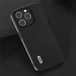 ABEEL For iPhone 15 Pro Max Protective Slim Case Textured PU Leather+TPU Phone Cover