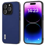 ABEEL For iPhone 15 Pro Max Protective Slim Case Textured PU Leather+TPU Phone Cover