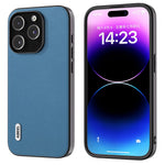 ABEEL For iPhone 15 Pro Max Protective Slim Case Textured PU Leather+TPU Phone Cover