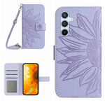 HT04 Til Samsung Galaxy A25 5G (Global) (161.0 x 76.5 x 8.3mm) Læderpung Etui Stativ Telefoncover med Skulderrem