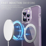 Magnetic Clear Case for iPhone 14 Pro Max Compatible with MagSafe TPU + PC Drop Protection Phone Cover