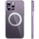 Magnetic Clear Case for iPhone 14 Pro Max Compatible with MagSafe TPU + PC Drop Protection Phone Cover