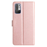 For Xiaomi Redmi Note 10 5G / 10T 5G / Poco M3 Pro 5G / 4G PU Leather Wallet Stand Silk Texture Flip Phone Protector Case
