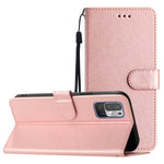 For Xiaomi Redmi Note 10 5G / 10T 5G / Poco M3 Pro 5G / 4G PU Leather Wallet Stand Silk Texture Flip Phone Protector Case
