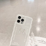 Crystal Clear Phone Case for iPhone 12 Pro , Flexible TPU Phone Cover Bowknot Decor Shell with Wrist Strap