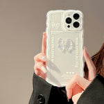 Crystal Clear Phone Case for iPhone 12 Pro , Flexible TPU Phone Cover Bowknot Decor Shell with Wrist Strap