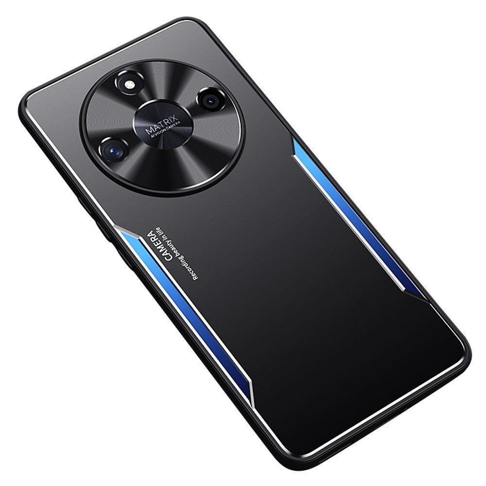 TPU + Aluminum Alloy Phone Case for Honor X50 , Anti-drop Phone Back Cover Protector