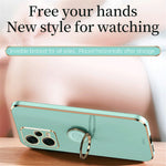 XINLI TPU Case for Xiaomi Redmi Note 12 5G (Global) , Ring Kickstand Electroplated Phone Cover