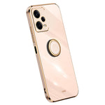 XINLI TPU Case for Xiaomi Redmi Note 12 5G (Global) , Ring Kickstand Electroplated Phone Cover