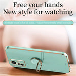 XINLI For Xiaomi Redmi Note 12S 4G Ring Kickstand TPU Phone Cover Electroplated Phone Case