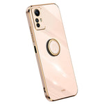 XINLI For Xiaomi Redmi Note 12S 4G Ring Kickstand TPU Phone Cover Electroplated Phone Case