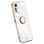 XINLI For Xiaomi Redmi Note 12S 4G Ring Kickstand TPU Phone Cover Electroplated Phone Case
