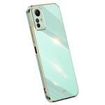XINLI Fallskyddande Mobilskal för Xiaomi Redmi Note 12S 4G Elektropläterat TPU-skydd med guldkant