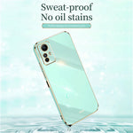 XINLI Fallskyddande Mobilskal för Xiaomi Redmi Note 12S 4G Elektropläterat TPU-skydd med guldkant