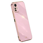 XINLI Fallskyddande Mobilskal för Xiaomi Redmi Note 12S 4G Elektropläterat TPU-skydd med guldkant