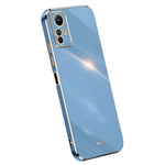 XINLI Fallskyddande Mobilskal för Xiaomi Redmi Note 12S 4G Elektropläterat TPU-skydd med guldkant