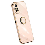 XINLI Phone TPU Case for Xiaomi Redmi Note 12 Pro 4G , Electroplated Ring Kickstand Phone Cover