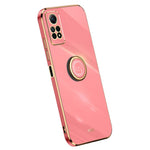 XINLI Phone TPU Case for Xiaomi Redmi Note 12 Pro 4G , Electroplated Ring Kickstand Phone Cover