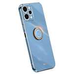 XINLI For Xiaomi Redmi 12 4G Electroplated Phone Case Ring Kickstand TPU Back Cover