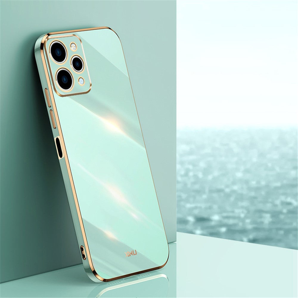 XINLI For Xiaomi Redmi 12 4G Electroplating Edge Phone Cover Soft TPU Protective Phone Case