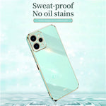 XINLI For Xiaomi Redmi 12 4G Electroplating Edge Phone Cover Soft TPU Protective Phone Case