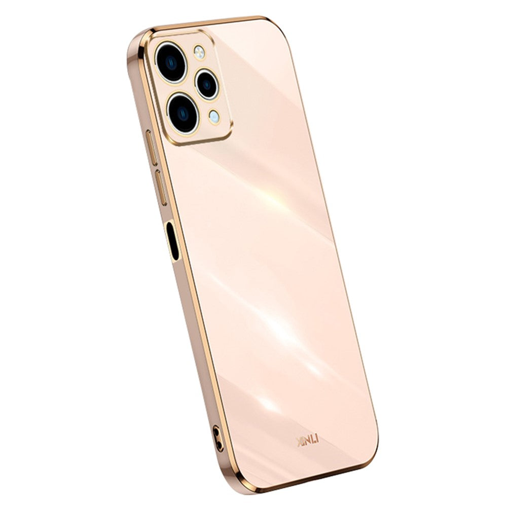 XINLI For Xiaomi Redmi 12 4G Electroplating Edge Phone Cover Soft TPU Protective Phone Case