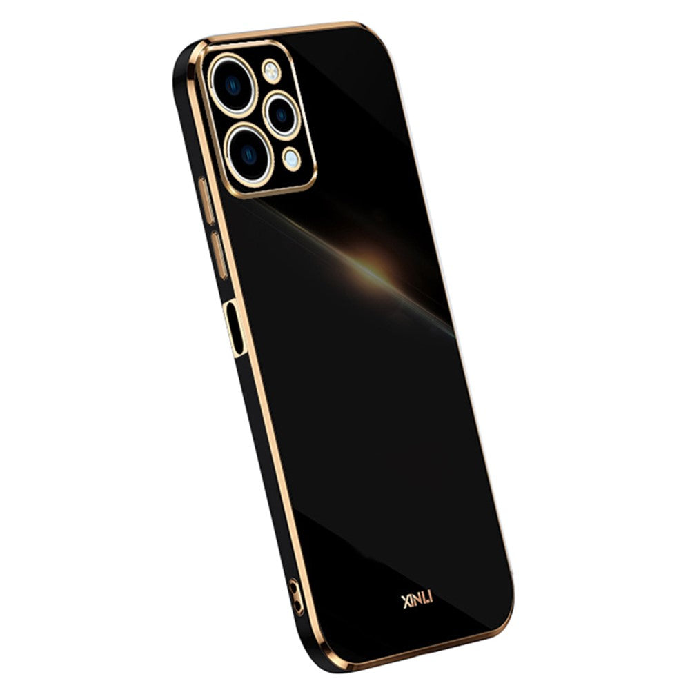 XINLI For Xiaomi Redmi 12 4G Electroplating Edge Phone Cover Soft TPU Protective Phone Case