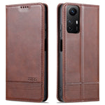 AZNS For Xiaomi Redmi Note 12S 4G Viewing Stand PU Leather Wallet Case Flip Folio Phone Cover
