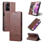AZNS For Xiaomi Redmi Note 12S 4G Viewing Stand PU Leather Wallet Case Flip Folio Phone Cover