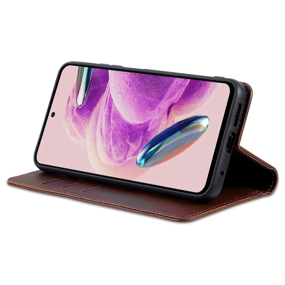 AZNS For Xiaomi Redmi Note 12S 4G Viewing Stand PU Leather Wallet Case Flip Folio Phone Cover