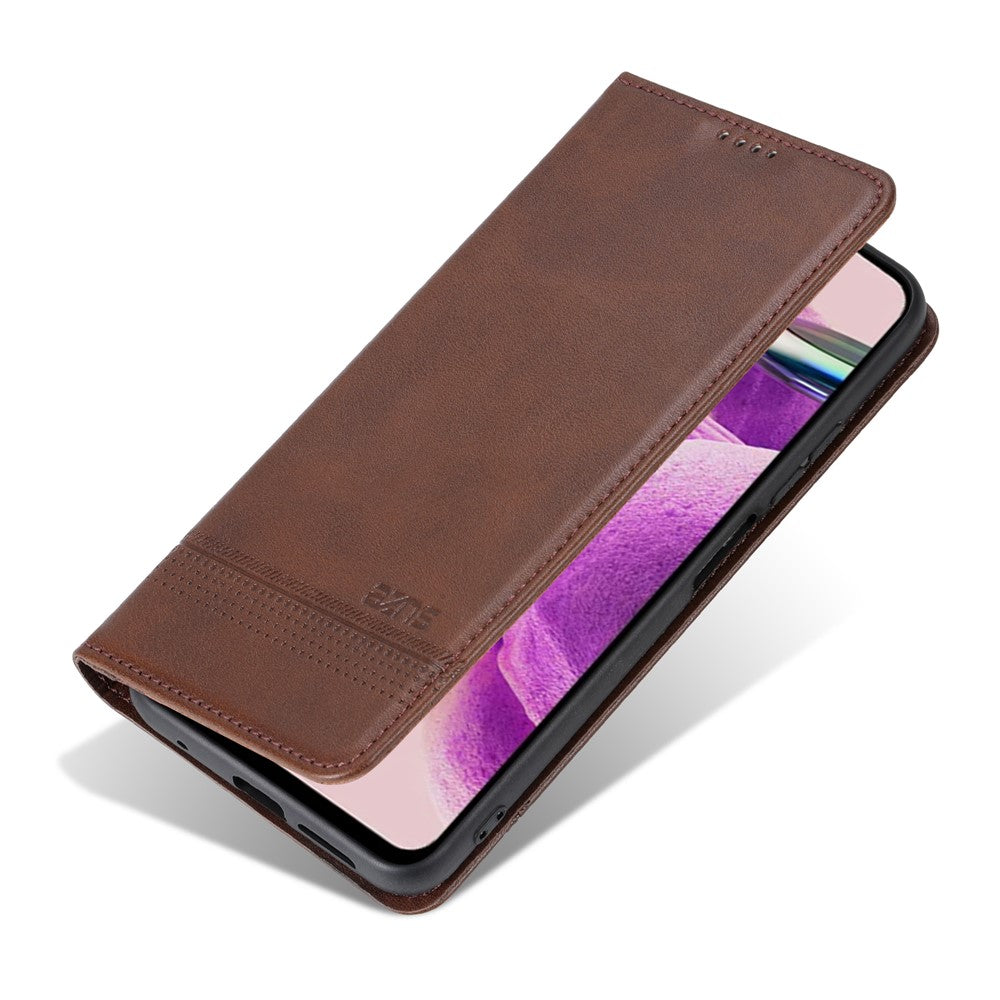 AZNS For Xiaomi Redmi Note 12S 4G Viewing Stand PU Leather Wallet Case Flip Folio Phone Cover