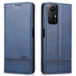AZNS För Xiaomi Redmi Note 12S 4G Visningsställ PU-läder Plånboksfodral Flip Folio mobilskydd
