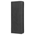 For Samsung Galaxy Z Fold5 5G Retro PU Leather Phone Case Magnetic Closing Stand Phone Cover