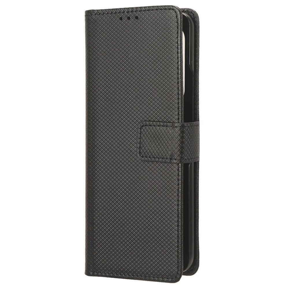 For Samsung Galaxy Z Fold5 5G PU Leather Wallet Case Stand Diamond Texture Phone Cover