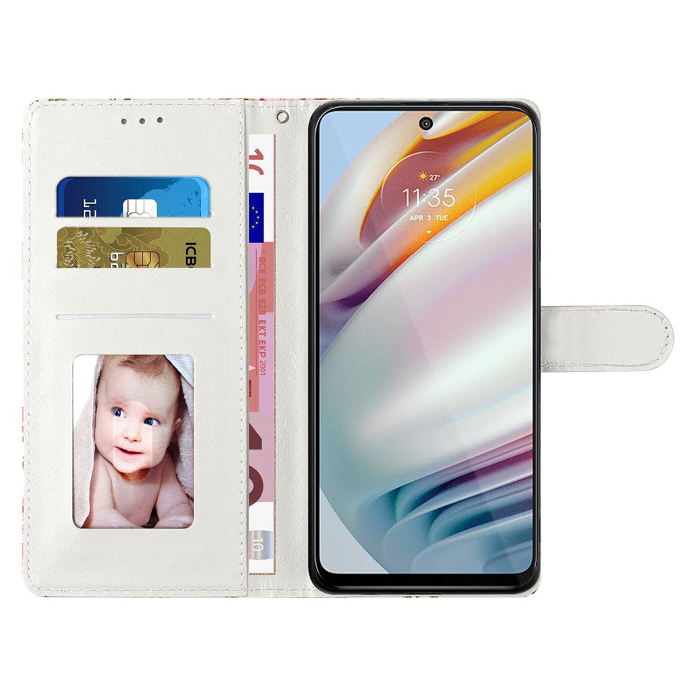 For Samsung Galaxy S23 FE PU Leather Phone Case Wallet Stand Pattern Printing Cover with Strap