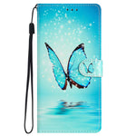 For Samsung Galaxy S23 FE PU Leather Phone Case Wallet Stand Pattern Printing Cover with Strap