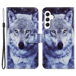 For Samsung Galaxy S23 FE PU Leather Phone Case Wallet Stand Pattern Printing Cover with Strap