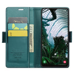 For Samsung Galaxy A30s / A50 / A50s Leather Case CASEME 023 RFID Blocking 3 Card Slot Mobile Cover