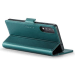 For Samsung Galaxy A30s / A50 / A50s Leather Case CASEME 023 RFID Blocking 3 Card Slot Mobile Cover