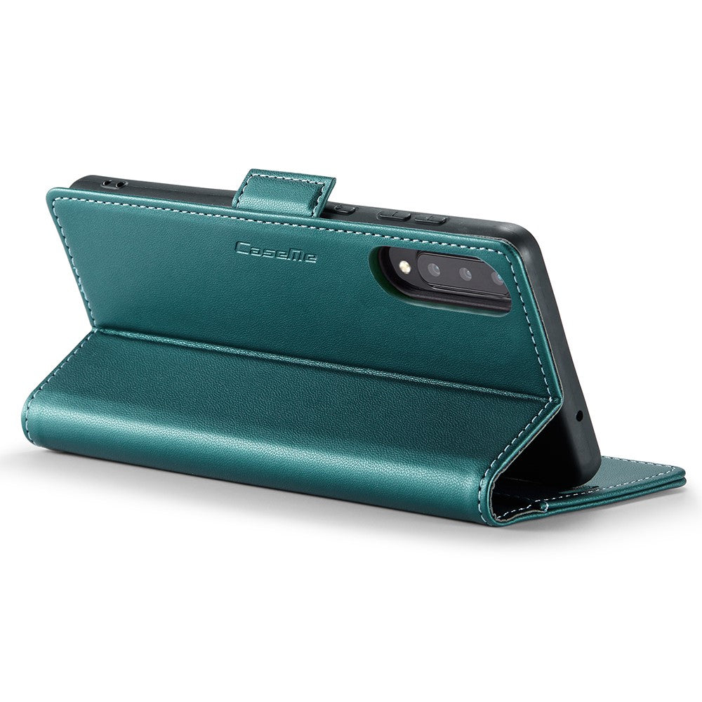 For Samsung Galaxy A30s / A50 / A50s Leather Case CASEME 023 RFID Blocking 3 Card Slot Mobile Cover