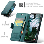 For Samsung Galaxy A30s / A50 / A50s Leather Case CASEME 023 RFID Blocking 3 Card Slot Mobile Cover