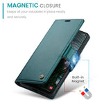 For Samsung Galaxy A30s / A50 / A50s Leather Case CASEME 023 RFID Blocking 3 Card Slot Mobile Cover