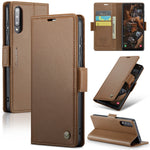 For Samsung Galaxy A30s / A50 / A50s Leather Case CASEME 023 RFID Blocking 3 Card Slot Mobile Cover